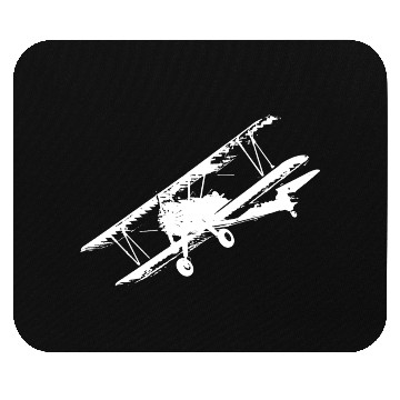 Discover Airplane biplane fliers Mouse Pads