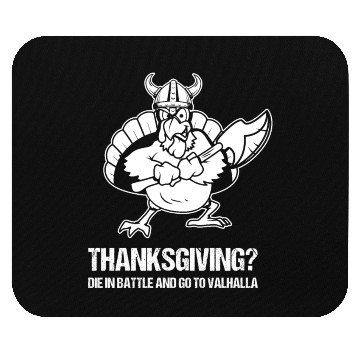 Discover Funny Thanksgiving Day Viking Turkey Valhalla Mouse Pads