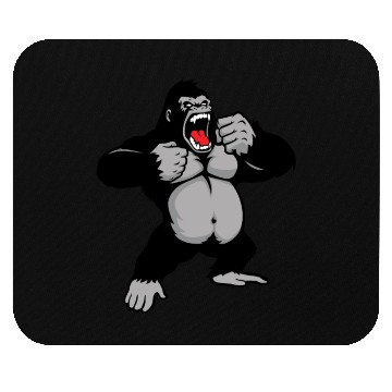 Discover Gorilla Standing, Gorilla Face, Monkey, Ape, Mouse Pads