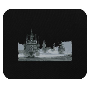 Discover Navy ship Mouse Pads