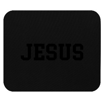 Discover Jesus Christ College font Mouse Pads