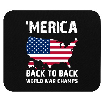 Discover merica back to back soccer Mouse Pads