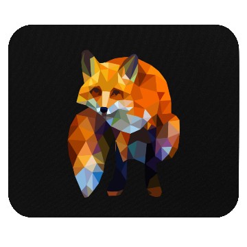 Discover Geometric Nature Fox Mouse Pads