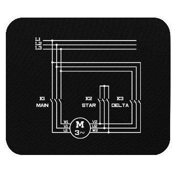Discover Electrical engineering Engine Motor Stern Triangle Mouse Pads