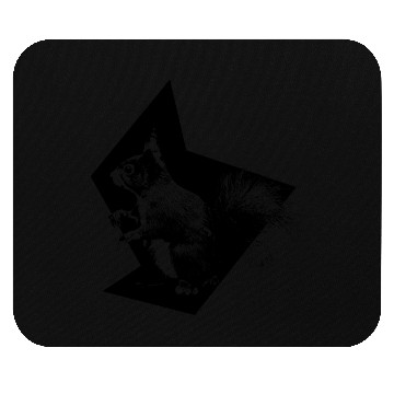 Discover Squirrel-CutOut | black | Mouse Pads