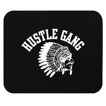 Discover Hustle Gang Black Size gym Mouse Pads