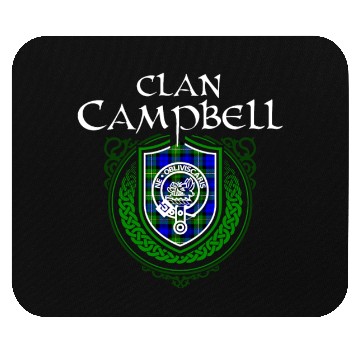 Discover Campbell Surname Scottish Clan Tartan Crest Badge Mouse Pads