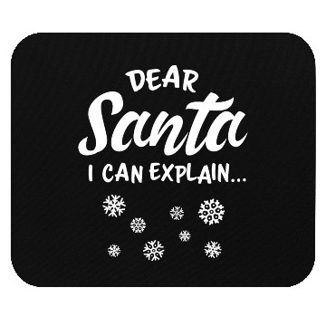 Discover Dear Santa Funny Christmas Present Mouse Pads