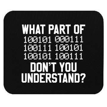 Discover Binaer Code Computer Science Student Mouse Pads