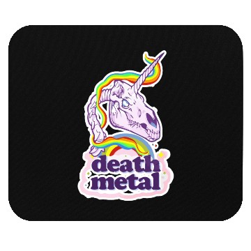 Discover Death Metal Unicorn Mouse Pads