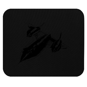 Discover Airplane SR-71 Blackbird black Mouse Pads