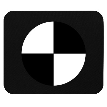 Discover Crash Test Dummy Logo Mouse Pads