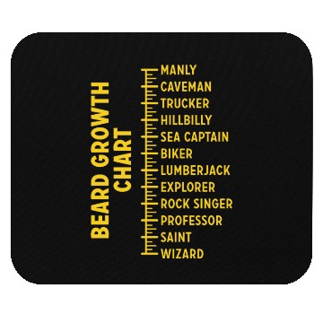 Discover Dad Beard Gifts Beard Growth Chart Funny Beard Mouse Pads