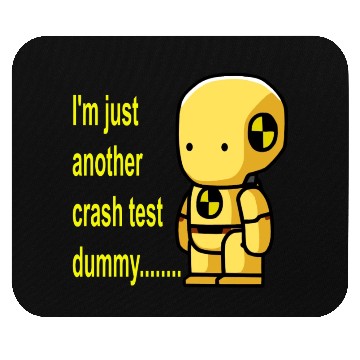 Discover crash test dummy Mouse Pads