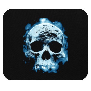 Discover Blue Flame Halloween Death Skull Mouse Pads