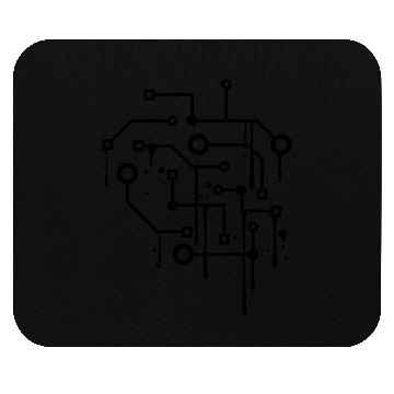 Discover square frame shield circuit wire data microchip ci Mouse Pads
