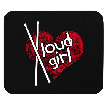Discover Loud Girl. Drummer Girl Mouse Pads