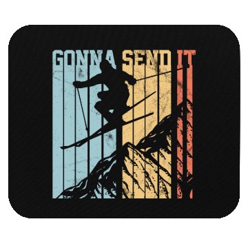 Discover Gonna Send It - Ski Vintage Gift Mouse Pads