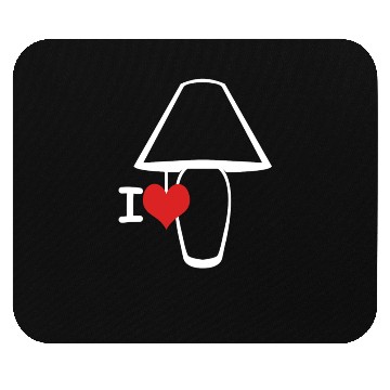 Discover I Love Lamp Mouse Pads