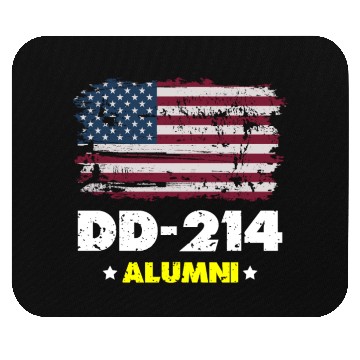 Discover DD-214 Us Armed Forces Alumni American Flag Mouse Pads