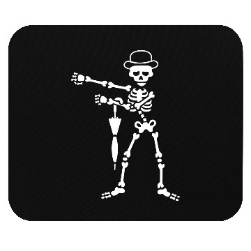 Discover Floss flossing skeleton bowler hat England London Mouse Pads