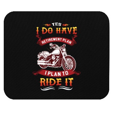 Discover biker grandpa Mouse Pads