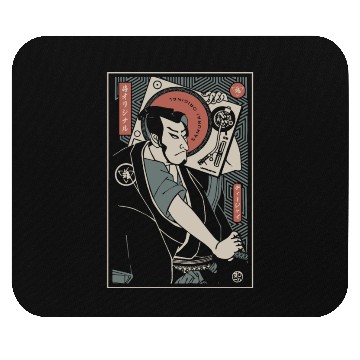 Discover samurai original country tranditional japanese Mouse Pads
