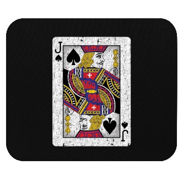 Discover jack of spades playing card Mouse Pads