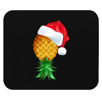 Discover Santa Hat Swinger Upside Down Pineapple Mouse Pads