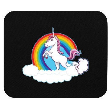 Discover Rainbow Unicorn Love Mouse Pads