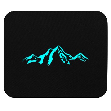 Discover Bergkulisse / Mountains blue Mouse Pads