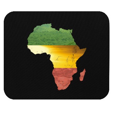 Discover Africa - red, gold and green Mouse Pads