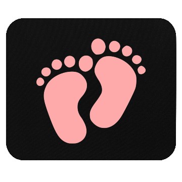Discover Baby Feet Pastel Pink Pregnancy Maternity Mouse Pads