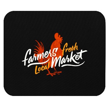 Discover Rooster Farmers Market Mouse Pads