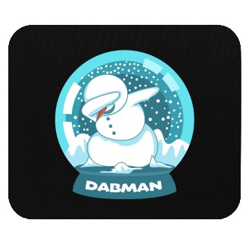Discover Dab Dabbing Snowman Dancing Snow Globe Christmas Mouse Pads