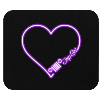 Discover Jeep Love Purple Neon Mouse Pads