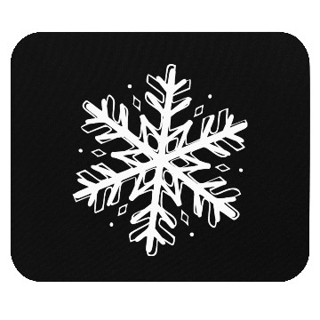 Discover Snowflake Winter Xmas Mouse Pads