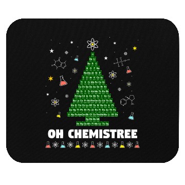 Discover Oh Chemistree Periodic Table Christmas Tree Mouse Pads