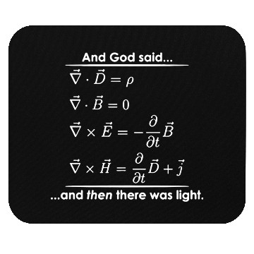 Discover God Said Then There was Light Science Religious Mouse Pads