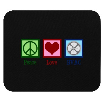 Discover Peace Love HVAC Mouse Pads
