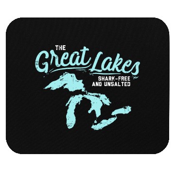 Discover Lake The Great Lakes Silhouette USA Border Gift Mouse Pads