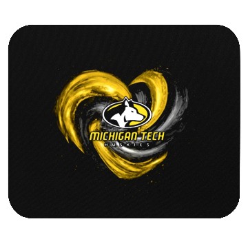 Discover michigan tech animals heart husky Mouse Pads