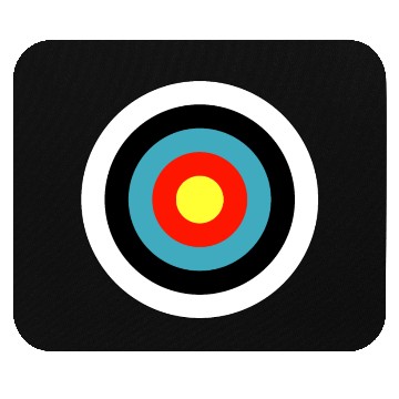 Discover Bullseye Archery Target Shooter Rings Mouse Pads