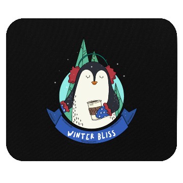 Discover Winter Bliss | Holiday Penguin Mouse Pads