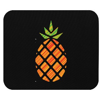Discover pineapple striped Mouse Pads