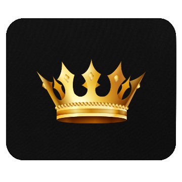 Discover King prince monarch VIP golden crown gold image Mouse Pads