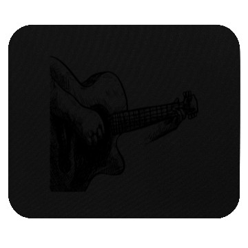 Discover Cool beautiful hand drawn guitar Mouse Pads