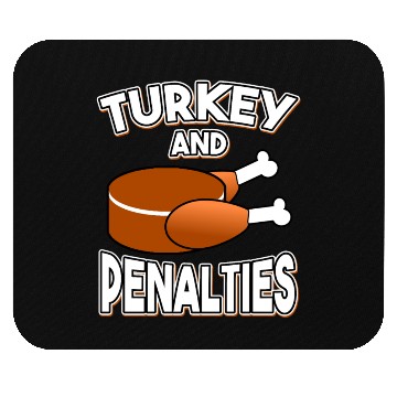 Discover Turkey and Penalties Hockey Gift Thanksgiving Mouse Pads
