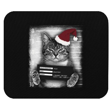 Discover Cat Christmas Thief Mouse Pads