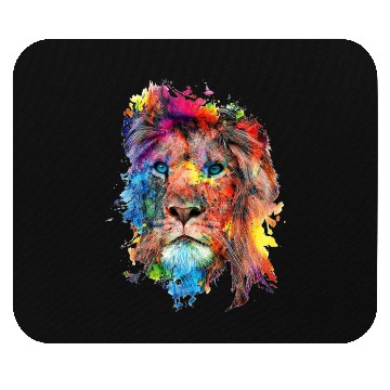 Discover Colorful Lion Mouse Pads Lion Face Mouse Pads
